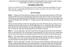 Quyết định 296-CP sửa đổi chế độ cán bộ, công nhân, viên chức về hưu,nghỉ việc vì mất sức