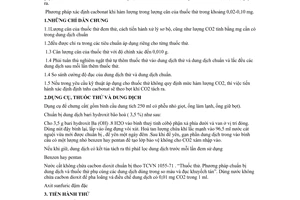 Tiêu chuẩn Việt Nam TCVN 2321:1978 về thuốc thử - phương pháp xác định hàm lượng tạp chất cacbonat do Chủ nhiệm Ủy ban Khoa học và Kỹ thuật ban hành