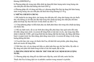 Tiêu chuẩn Việt Nam TCVN 2309:1978 về thuốc thử - phương pháp xác định hàm lượng nước do Chủ nhiệm Ủy ban Khoa học và Kỹ thuật ban hành