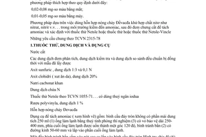 Tiêu chuẩn Việt Nam TCVN 2317:1978 về thuốc thử - phương pháp xác định tổng hàm lượng tạp chất nitơ do Chủ nhiệm Ủy ban Khoa học và Kỹ thuật ban hành