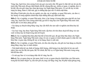 Quyết định 38-CP quản lý vàng, bạc, bạch kim, kim cương của xí nghiệp, cơ quan Nhà nước