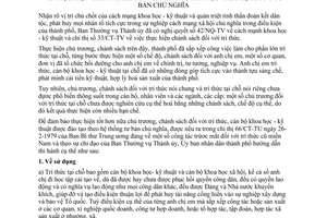 Chỉ thị 08/CT-UB thực hiện chánh sách trí thức đào tạo hệ thống tư bản chủ nghĩa