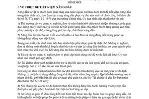 Chỉ thị 56/CT-UB triệt để tiết kiệm xăng dầu chế độ làm việc tình hình mới