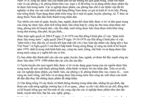 Chỉ thị 58/CT-UB đẩy mạnh công tác dược liệu năm 1979 - 1980