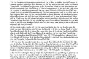 Chỉ thị 65/CT-UB thu thập tài liệu, tang chứng tố cáo tội ác bọn bành trướng bá quyền Trung Quốc