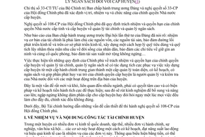 Thông tư 08-TC/QLNS quản lý tài chính ngân sách cấp huyện hướng dẫn Nghị quyết 108-CP