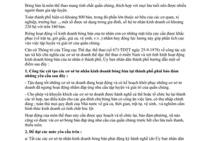 Thông tư 07/TT-UB  cải tạo và tổ chức các cơ sở tư nhân kinh doanh bóng bàn