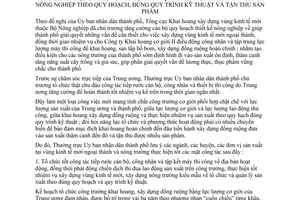 Thông tư 08/TT-UB  tổ chức công trường khai hoang xây dựng đồng ruộng bằng cơ giới kết hợp lao động thủ công quy mô lớn bảo đảm sản xuất nông nghiệp