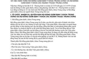 Thông tư liên bộ 25-TT/LB kiện toàn Hội đồng giám định y khoa Trung ương Hội đồng giám định y khoa ngành thuộc Trung ương