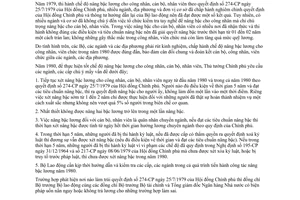 Chỉ thị 27-TTg nâng bậc lương năm 1980 công nhân, cán bộ, nhân viên nhà nước