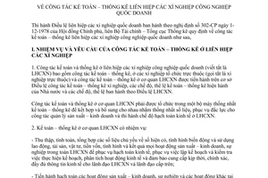 Thông tư liên bộ 03-TT/LB công tác kế toán thống kê liên hiệp xí nghiệp công nghiệp quốc doanh