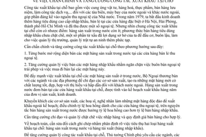 Chỉ thị 42-TTg chấn chỉnh tăng cường công tác xuất khẩu tại chỗ