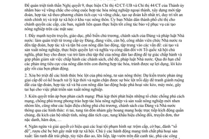 Chỉ thị 06/CT-UB đẩy mạnh công tác bảo vệ phục vụ cuộc vận động cải tạo nông nghiệp