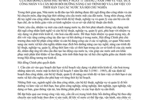 Quyết định 46-CP đưa công nhân,cán bộ đi bồi dưỡng nâng cao trình độ và làm việc có thời hạn tại các nước XHCN