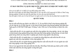 Pháp lệnh thuế công thương nghiệp và thuế sát sinh 1980 sửa đổi 120-LCT
