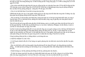 Chỉ thị 19/UB-CT 1980 công tác phòng chống bão lụt Bến Tre