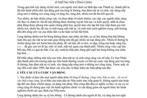 Chỉ thị 33/CT-UB giải tỏa lề đường, bảo đảm trật tự vệ sinh xây dựng nếp sống mới nơi công cộng