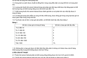 Tiêu chuẩn Việt Nam TCVN 3290:1980 về thuốc thử - amoni hiđroxit do Ủy ban Khoa học và Kỹ thuật Nhà nước ban hành