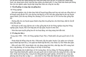 Thông báo đặc biệt 186/TC-UB đẩy mạnh phong trào chăn nuôi gia đình ở thành phố