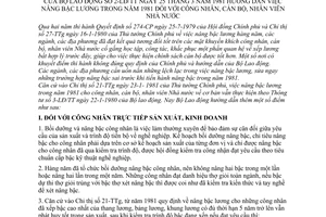 Thông tư 02-LĐ/TT nâng bậc lương năm 1981 công nhân, cán bộ, nhân viên Nhà nước