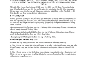 Thông tư 03-LĐ/TT tăng phụ cấp lương tạm thời cán bộ giáo viên ngành giáo dục phổ thông