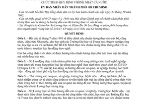 Quyết định 410/QĐ-UB điều chỉnh tiêu chuẩn lương thực cho cán bộ công nhân viên chức