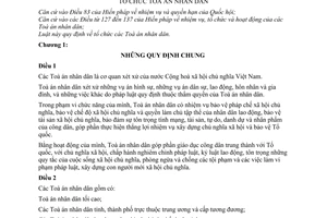 Luật tổ chức Toà án nhân dân 1981 3-LCT/HĐNN7