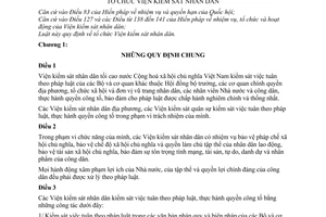 Luật tổ chức Viện kiểm sát nhân dân 1981 3-LCT/HĐNN7