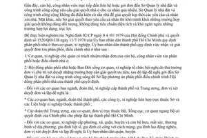 Thông báo 133/TB-UB nhận giải quyết đơn xin phân phối điều chỉnh nhà ở