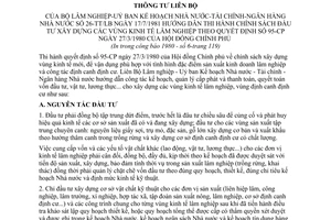 Thông tư liên bộ 26-TT/LB hướng dẫn Quyết định 95-CP chính sách đầu tư xây dựng vùng kinh tế lâm nghiệp