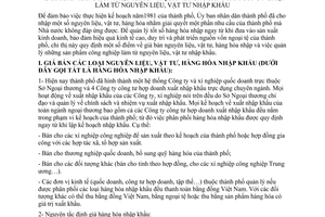 Chỉ thị 42/CT-UB giá bán hàng hoá nhập khẩu  quản lý các sản phẩm công nghiệp làm từ nguyên liệu, vật tư nhập khẩu