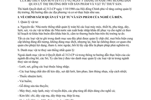 Thông tư 4-TS/VTTT/VG hướng dẫn quản lý thị trường sản phẩm vật tư thuỷ sản