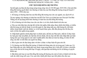 Quyết định 245-CT cờ thưởng trong kế hoạch 5 năm 1981-1985