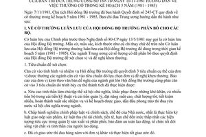 Thông tư 169-TĐ hướng dẫn thưởng cờ kế hoạch 5 năm 1981-1985