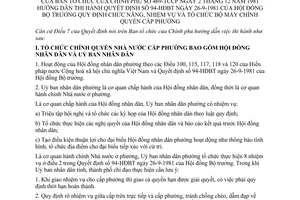 Thông tư 469-TCCP chức năng nhiệm vụ tổ chức bộ máy chính quyền địa phương hướng dẫn Quyết định 94-HĐBT
