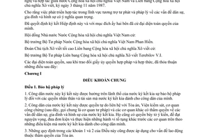 Hiệp định tương trợ tư pháp và pháp lý vấn đề dân sự gia đình hình sự