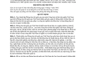 Quyết định 168-HĐBT thành lập phòng lưu trữ Quốc gia Việt Nam