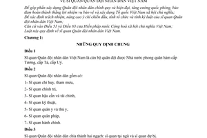 Luật sỹ quan Quân đội nhân dân 1981 6-LCT/HĐNN7