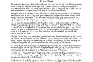 Chỉ thị 07/UB-CT năm 1982 tăng cường quản lý bảo vệ rừng quản lý vật tư gỗ Bến Tre