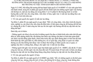 Thông tư 02-TBXH tinh giản biên chế hành chính hướng dẫn Nghị quyết 16-HĐBT