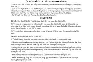 Quyết định 43/QĐ-UB thành lập Sở Tư pháp thuộc Ủy ban nhân dân thành phố Hồ Chí Minh