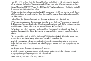 Quyết định 298/QĐ-UB phương thức cấp bù giá  hàng tiêu chuẩn