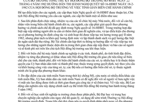 Thông tư 40-BT tinh giảm biên chế hành chính hướng dẫn Nghị quyết 16-HĐBT