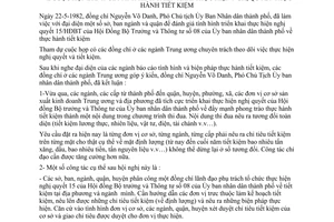 Thông báo 115/TB-UB họp đánh giá nghị quyết thực hành tiết kiệm