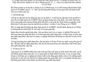 Thông tư 196-TBXH tinh giản biên chế hành chính bổ sung Thông tư 2-TBXH