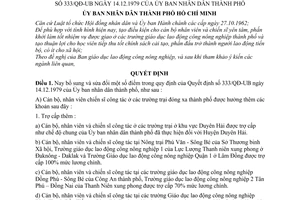 Quyết định 388/QĐ-UB  sửa đổi Quyết định  333/QĐ-UB