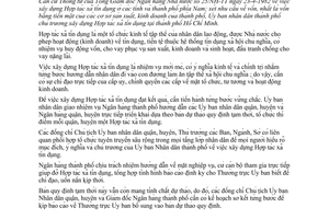 Thông tư 12/TT-UB xây dựng Hợp tác xã tín dụng