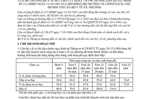 Thông tư 12-BYT/TT chính sách chế độ cán bộ y tế xã phường hướng dẫn Quyết định 111-HĐBT