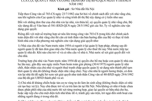 Công văn 92-QLN chính sách nhà vắng chủ