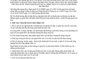 Thông tư 20-TC/VX thủ tục cấp phát kinh phí thanh toán trợ cấp cán bộ viên chức ra ngoài biên chế Nhà nước